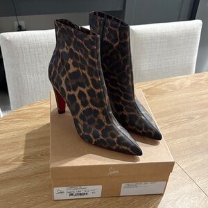 Leopard Print Ankle Boots